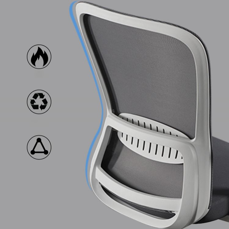 Modern & Contemporary Desk Chair No Wheels Mid Back Home Office Chair Clearhalo 'furn' 'furn_office_chair' 'Furniture' 'furniture_office_chair' 'Office Chairs' 'Office Furniture' 'office_chair' 1200x1200_8ccc9623-50a2-41a3-a467-b07cbd4b4124