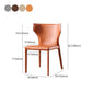 Contemporary Kitchen Leather Dining Chair Wingback Parsons Chair Clearhalo 'Dining Chairs' 'Dining Tables & Seating' 'dining_chair' 'furn' 'furn_dining_chair' 'Furniture' 'furniture_dining_chair' 'Kitchen & Dining Furniture' 1200x1200_8ccf29ec-e55c-46b7-ba7f-1fc2daea0e3a