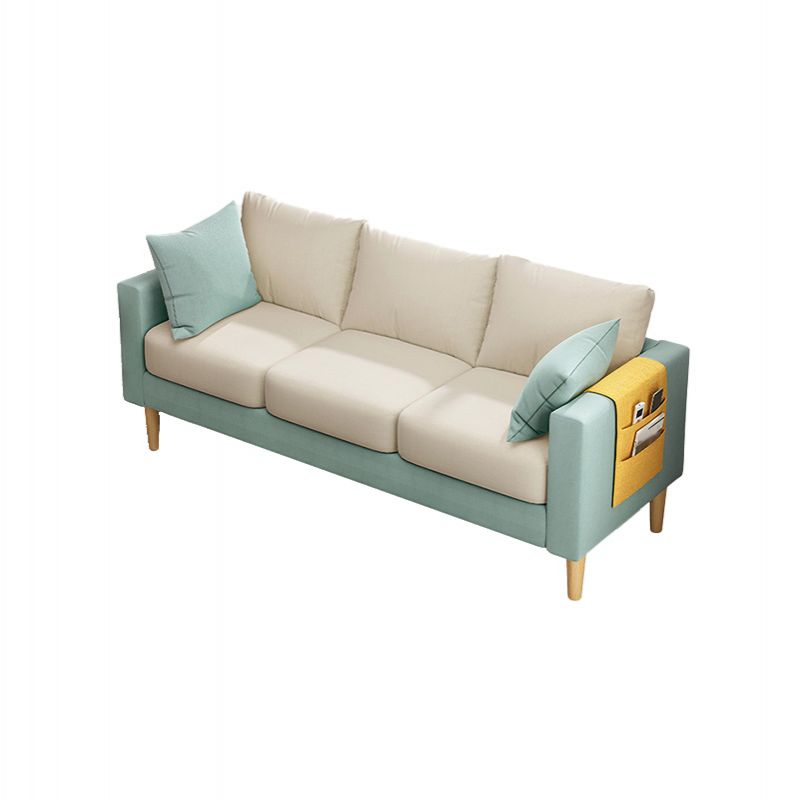 Modern Square Arm Sofa Wooden Standard Sofa for Living Room with Cushions Back Clearhalo 'furn' 'furn_sofas' 'Furniture' 'Living Room Furniture' 'Sofa' 'sofas' 1200x1200_8ccf5245-d008-4842-8aca-c01c2a4695b0