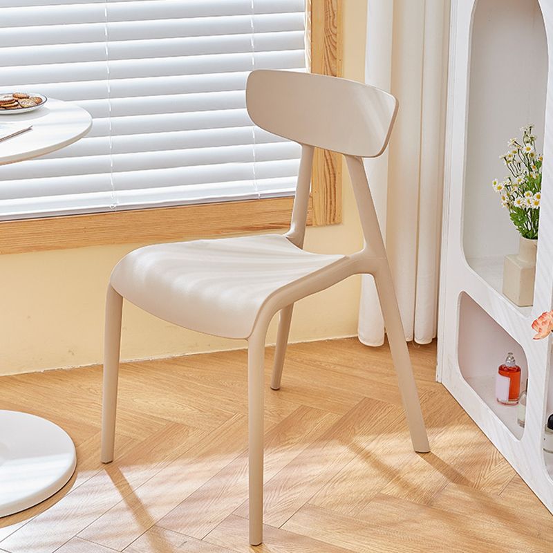 Nordic Open Back Side Chair Plastic Indoor Armless Chair for Dining Room Clearhalo 'Dining Chairs' 'Dining Tables & Seating' 'dining_chair' 'furn' 'furn_dining_chair' 'Furniture' 'Kitchen & Dining Furniture' 1200x1200_8ccf69e5-0004-49e1-b46a-eb06eb6b8dba