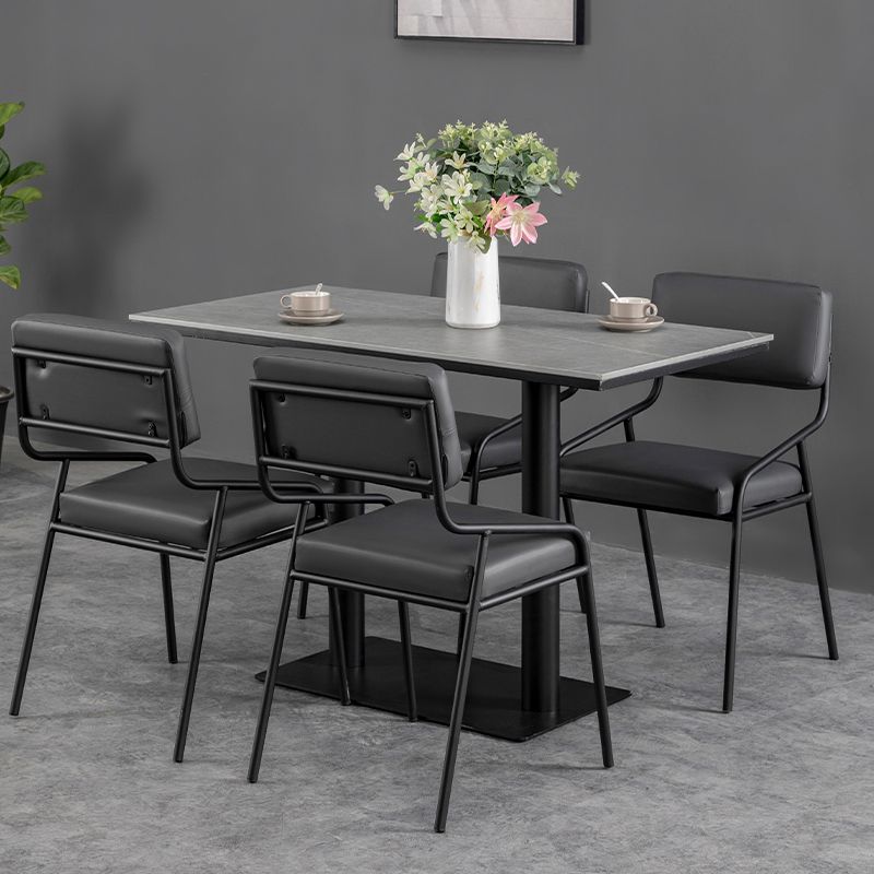 Industrial Dining Room Table Sintered Stone Table with Black Base for Home Kitchen Dinner Clearhalo ' dining_table' 'Dining Tables & Seating' 'Dining Tables' 'furn' 'furn_dining_table' 'Furniture' 'furniture_dining_table' 'Kitchen & Dining Furniture' 'kitchen&dining_furn' 'kitchen' 'kitchen_dining_table' 1200x1200_8ccfcca6-6280-4360-b247-2a33ff583ac0