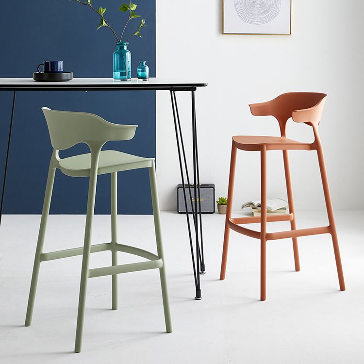 Macron Colorful Plastic Counter Stools Nordic Armrest Indoor Bar Stool Clearhalo 'Bar Furniture' 'Bar Stools' 'bar_stools' 'furn' 'furn_bar_stools' 'furniture_bar_stools' 'Kitchen & Dining Furniture' 'kitchen&dining_furn' 'kitchen' 'kitchen_furn' Furniture' 1200x1200_8cd04441-3c55-48f2-9803-dfa82c714940