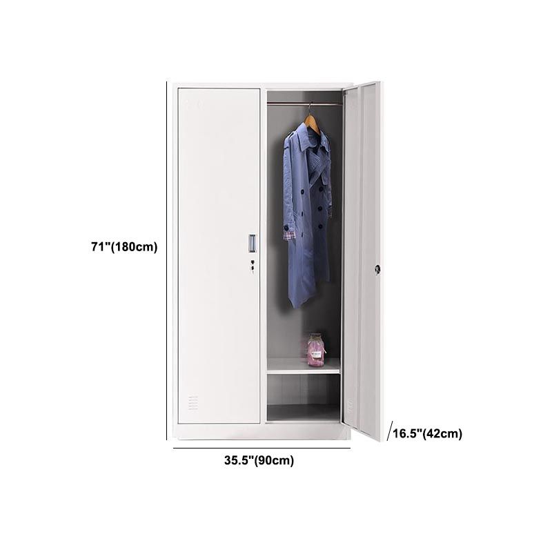 Contemporary Style Wardrobe Steel Home Wardrobe Closet,35.43" D x 16.54" W x 70.87" H