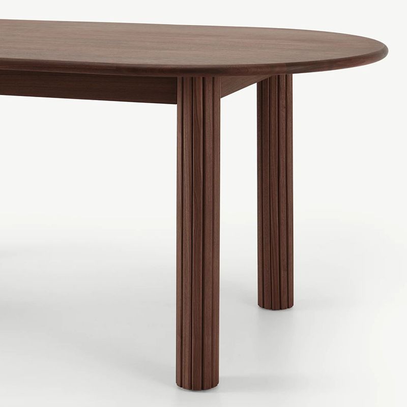 Modern Style Dining Oval Table Dining Wooden Table for Restaurant with Wood Legs Clearhalo 'Dining Tables & Seating' 'Dining Tables' 'dining_table' 'furn' 'furn_dining_table' 'Furniture' 'furniture_dining_table' 'Kitchen & Dining Furniture' 'kitchen' 'kitchen_dining_table' 1200x1200_8cd40f5c-3e58-482a-9b9d-8fdd6e342fa8