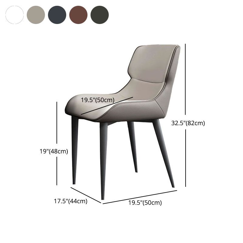 Industrial Design Leather Dining Side Chair for Home Arm Wingback Chair Clearhalo 'Dining Chairs' 'Dining Tables & Seating' 'dining_chair' 'furn' 'furn_dining_chair' 'Furniture' 'furniture_dining_chair' 'Kitchen & Dining Furniture' 1200x1200_8cd4db40-e0c8-49c5-be96-d8320221a092