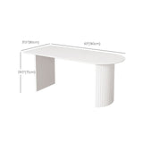 Modern Double Pedestal Dining Table Stone Table for Kitchen Dining Room Clearhalo 'Dining Tables & Seating' 'Dining Tables' 'dining_table' 'furn' 'furn_dining_table' 'Furniture' 'Kitchen & Dining Furniture' 1200x1200_8cd7f4fa-9bde-4642-9e56-cc11e52c344f