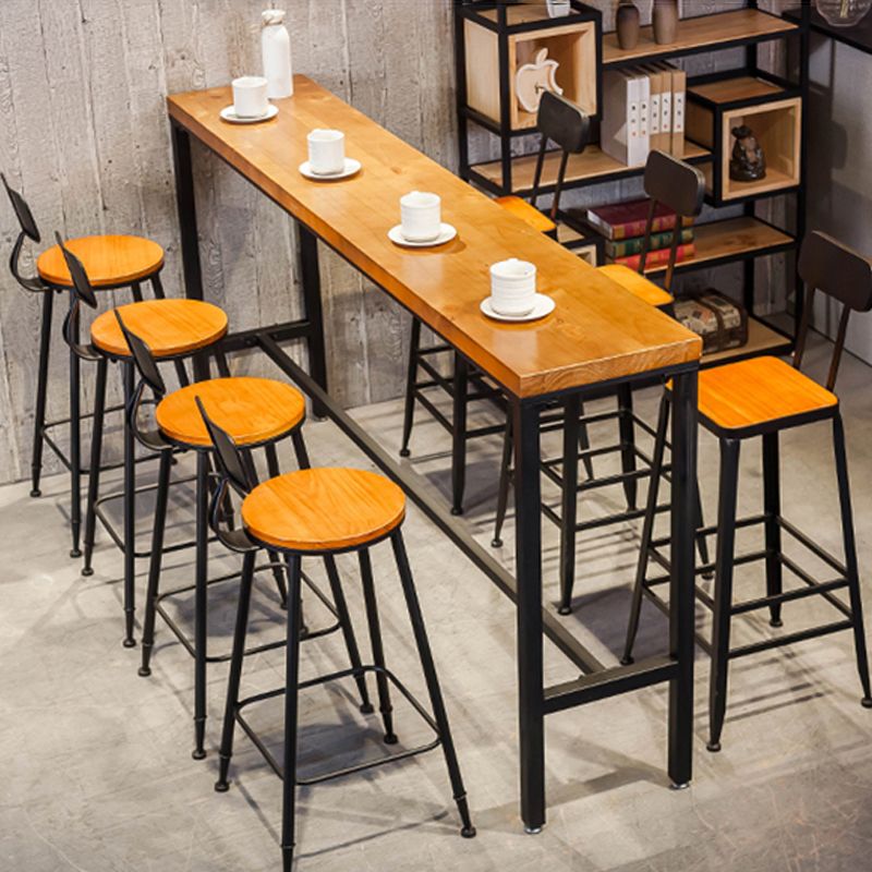 Coffee Shop 1/2/5/8 Pieces Table and Stool Set Rectangle Glam Pub Dining Set Clearhalo 'Bar Furniture' 'furn' 'furn_home_bar_bar_sets' 'Furniture' 'Home Bars & Bar Sets' 'home_bar_bar_sets' 'Kitchen & Dining Furniture' 1200x1200_8cd93c42-9436-470d-a548-44a9dc5f7e49