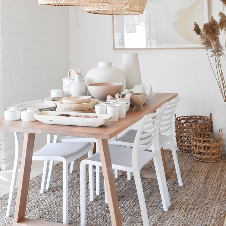 Modern Solid Wood Table Rectangle Dining Table with Double Pedestal Base Clearhalo ' dining_table' 'Dining Tables & Seating' 'Dining Tables' 'furn' 'furn_dining_table' 'Furniture' 'furniture_dining_table' 'Kitchen & Dining Furniture' 'kitchen&dining_furn' 'kitchen' 'kitchen_dining_table' 1200x1200_8cd9ac7f-fdbe-4df3-96cd-e7094c86c47f