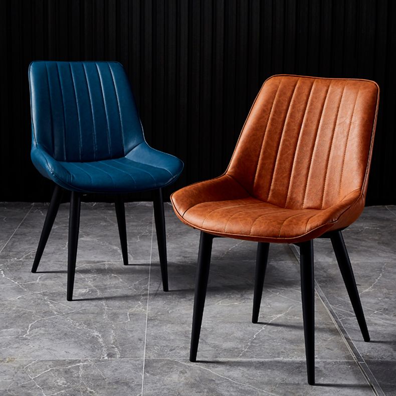 Contemporary Style Dining Chairs Armless Side Chair for Kitchen with Metal Legs Clearhalo ' kitchen&dining_furn' 'Dining Chairs' 'Dining Tables & Seating' 'dining_chair' 'furn' 'furn_dining_chair' 'Furniture' 'furniture_dining_chair' 'Kitchen & Dining Furniture' 'kitchen' 1200x1200_8cd9b65c-77e6-4416-a8aa-990ce8a464c5