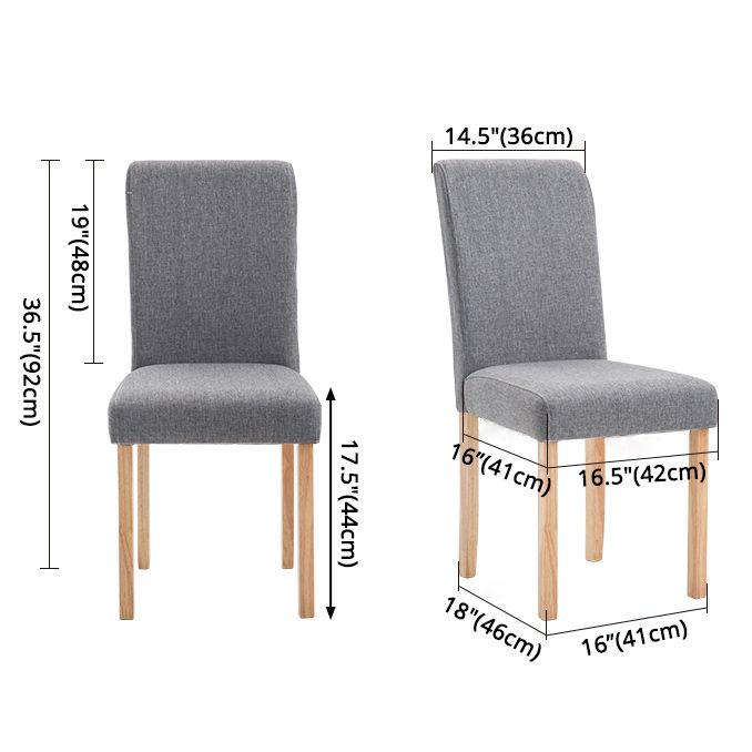 Contemporary Home Side Chair Parsons Back Upholstered Wood Dining Room Chair Clearhalo ' kitchen&dining_furn' 'Dining Chairs' 'Dining Tables & Seating' 'dining_chair' 'furn' 'furn_dining_chair' 'Furniture' 'furniture_dining_chair' 'Kitchen & Dining Furniture' 'kitchen' 1200x1200_8cda4200-b32e-4f7e-87fa-f19ead736963