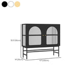 Mobile moderno in metallo Curio Porte in vetro Visualizzazione dell'armadio con gambe per soggiorno