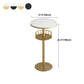 Glam Faux Marble Bistro Table Indoor Iron Single Pedestal Bar Dining Table Fixed Table Clearhalo 'Bar Furniture' 'Bar Tables' 'bar_tables' 'Furniture' 'furniture_bar_tables' 'Kitchen & Dining Furniture' 'kitchen&dining_furn' 'kitchen' 1200x1200_8cdc6b21-5df6-40ee-800f-8eb9b67e47e5