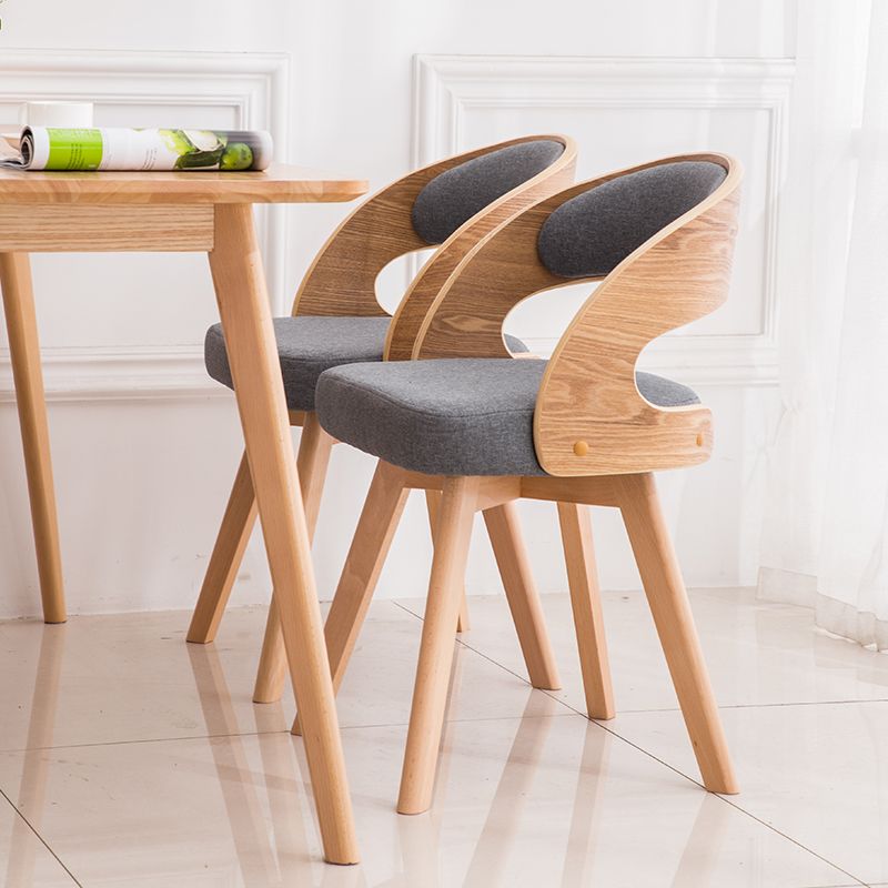 Modern Style Wooden Dining Chair Open Back Dining Side Chairs for Kitchen Clearhalo ' kitchen&dining_furn' 'Dining Chairs' 'Dining Tables & Seating' 'dining_chair' 'furn' 'furn_dining_chair' 'Furniture' 'furniture_dining_chair' 'Kitchen & Dining Furniture' 'kitchen' 1200x1200_8cddd3aa-3125-41df-a3eb-3a37675cf24c