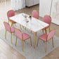 Nordic 1/4/5/7 Pieces Dining Set Rectangle Stone Dining Table for Kitchen Dining Room Clearhalo 'Dining Room Sets' 'Dining Tables & Seating' 'dining_room_set' 'furn' 'furn_dining_room_set' 'Furniture' 'Kitchen & Dining Furniture' 1200x1200_8cde66d5-fd75-44a7-bdc8-f08edb0dc681