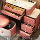 Stone Top Vanity with Storage Drawers Makeup Vanity Desk with Stool and Mirror