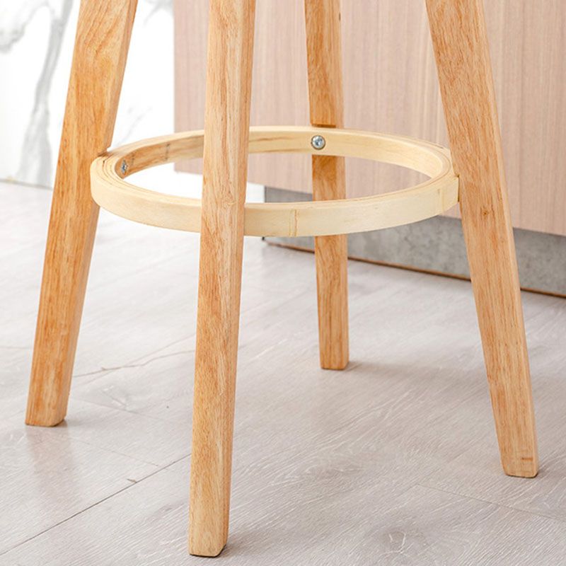 Scandinavian Matte Finish Solid Wood Bar Stool Restaurant Footrest Stool Clearhalo 'Bar Furniture' 'Bar Stools' 'bar_stools' 'furn' 'furn_bar_stools' 'Furniture' 'furniture_bar_stools' 'Kitchen & Dining Furniture' 1200x1200_8cdee302-aaa9-494e-9717-1b4b4b7eb718