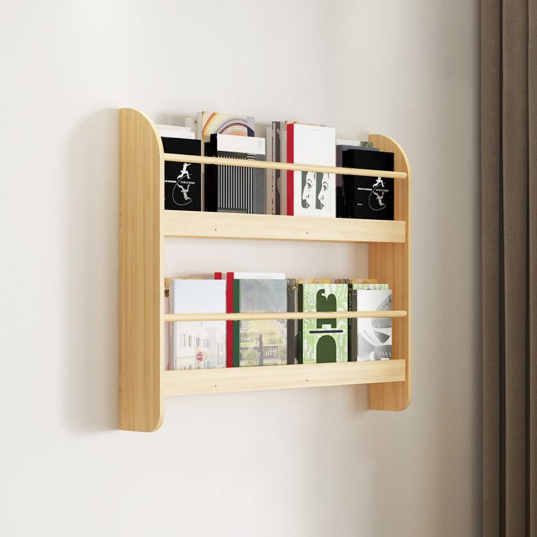 Pine Wood Wall Mounted Bookshelf Natural Scandinavian Bookcase for Bedroom Clearhalo 'Bookcases' 'Furniture' 'furniture_bookcases' 'Office Furniture' 1200x1200_8ce481a7-0689-4cc9-9aba-1126c172f6b5