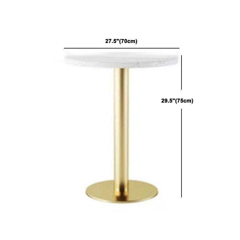 Set da pranzo nordico da 1/3/5 pezzi Tavolo da pranzo rotondo in pietra per sala da pranzo