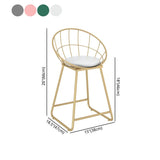 Armless Open Back Dining Chair Nordic Style Metal Dining Room Chair for Home Use Clearhalo 'Dining Chairs' 'Dining Tables & Seating' 'dining_chair' 'furn' 'furn_dining_chair' 'Furniture' 'Kitchen & Dining Furniture' 1200x1200_8ce7113f-9f73-48bb-be9a-89c14a3ebec2