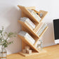 Moderne boekenkast Open Back Engineered Wood -boekenplank met planken voor studieruimte