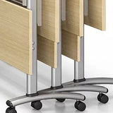 Écriture contemporaine pour bureau 30 "H bureau rectangulaire avec roues