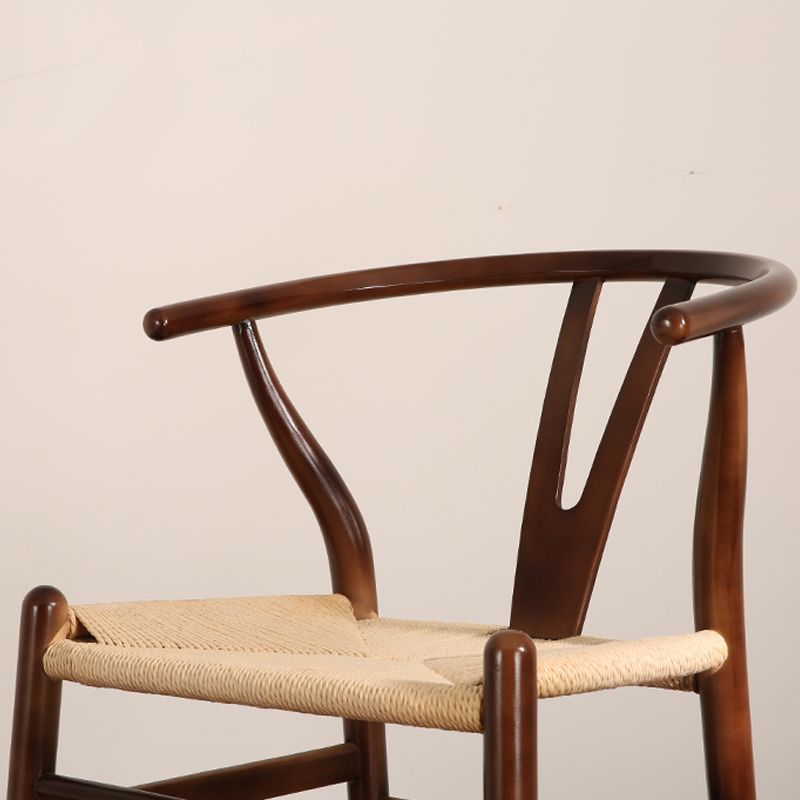 Sedie da pranzo in legno in stile contemporaneo cucina da pranzo laterale senza braccio