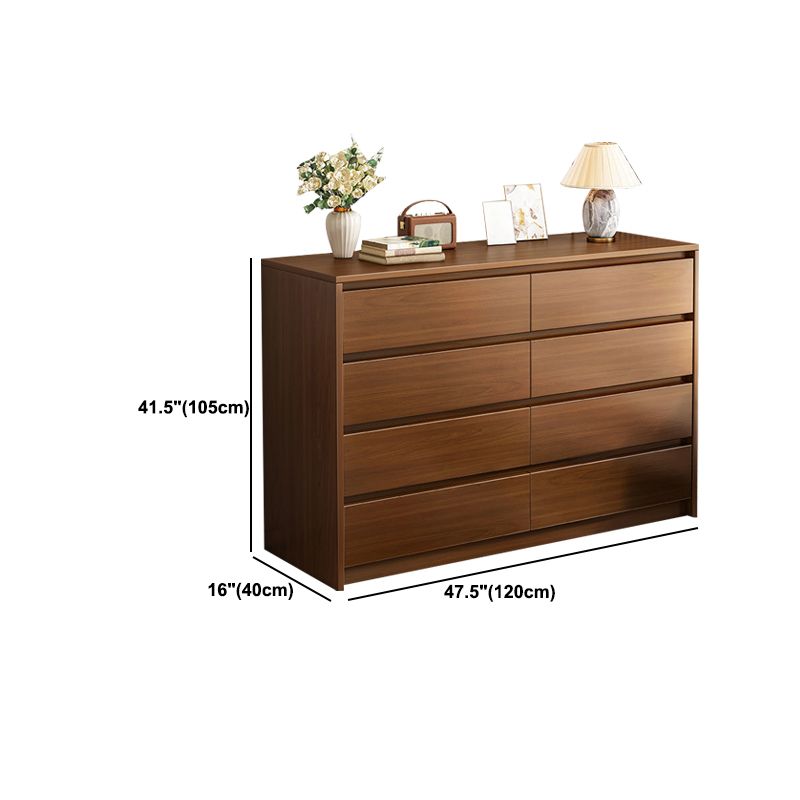 White/brown Accent Chest with 3/4/5/6/8 Drawers Storage Cabinet