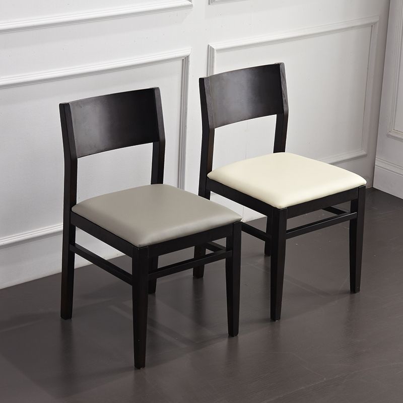 Contemporary Solid Wood Armless Dining Chairs Open Back Dining Side Chair Clearhalo ' kitchen&dining_furn' 'Dining Chairs' 'Dining Tables & Seating' 'dining_chair' 'furn' 'furn_dining_chair' 'Furniture' 'furniture_dining_chair' 'Kitchen & Dining Furniture' 'kitchen' 1200x1200_8cea44b8-4f94-47b4-af89-1fbcb3fb9997