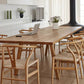 Tavolo da pranzo rettangolare con treppiede Tavolo da pranzo in legno massello