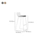 Industrial Indoor Armless Stool Plastic Bar Stool with Upholstered Clearhalo 'Bar Furniture' 'Bar Stools' 'bar_stools' 'furn' 'furn_bar_stools' 'Furniture' 'Kitchen & Dining Furniture' 1200x1200_8cee6584-8a6f-488d-8341-d4d45fcd823a