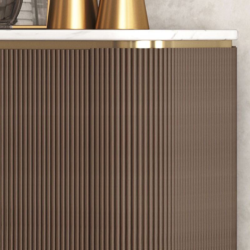 Glam Sideboard Cabinet Marble Sideboard Tavolo con porte per sala da pranzo