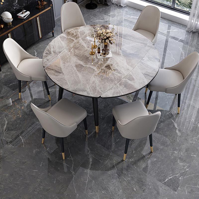 4-foot Solid Wood Table Round Traditional Luxury Extendable Dining Table Clearhalo 'Dining Tables & Seating' 'Dining Tables' 'dining_table' 'furn' 'furn_dining_table' 'Furniture' 'Kitchen & Dining Furniture' 1200x1200_8cf0e4df-3c84-40e3-a8af-5cbe2a3258db
