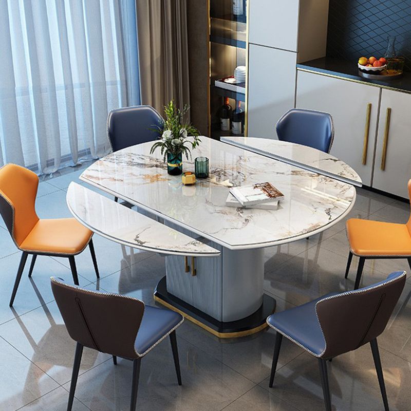 Modern Stone Dining Table with Storage Table for Dining Room