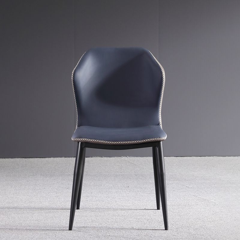 Contemporary Leather Dining Side Chair Wingback Side Chair for Brasserie Clearhalo ' kitchen&dining_furn' 'Dining Chairs' 'Dining Tables & Seating' 'dining_chair' 'furn' 'furn_dining_chair' 'Furniture' 'furniture_dining_chair' 'Kitchen & Dining Furniture' 'kitchen' 1200x1200_8cf65a03-7bba-41b7-be9c-b9f262e5d61b
