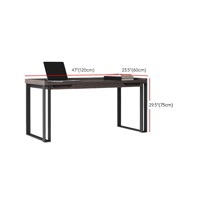 Rechteckiger zeitgenössischer Schreibtisch konstruiertes Holzbüroschalter mit Beinen