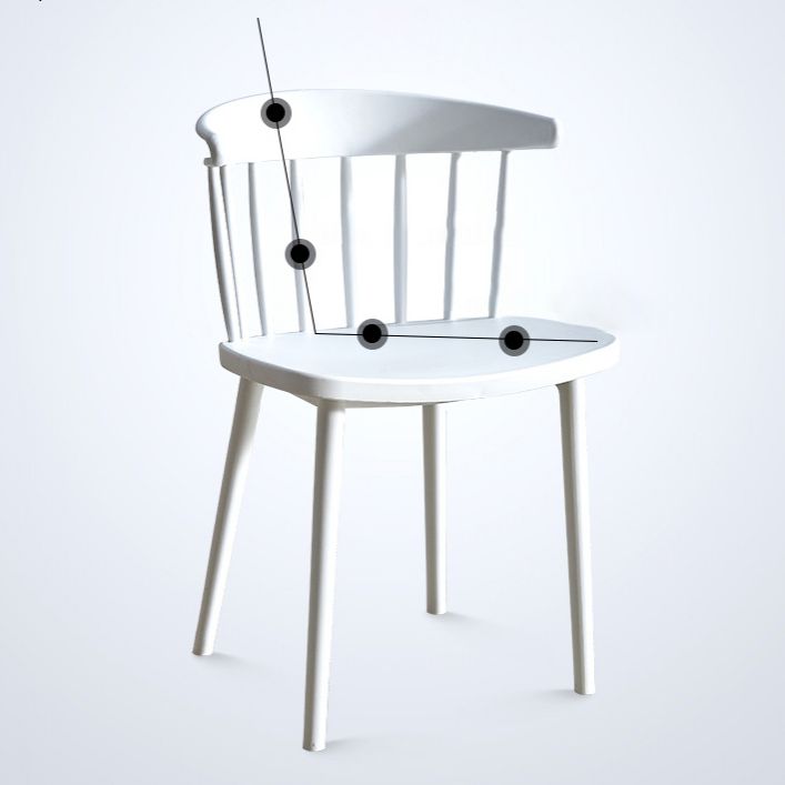 Scandinavian Plastic Dining Kitchen Room Chair Windsor Back Side Chair Clearhalo ' kitchen&dining_furn' 'Dining Chairs' 'Dining Tables & Seating' 'dining_chair' 'furn' 'furn_dining_chair' 'Furniture' 'furniture_dining_chair' 'Kitchen & Dining Furniture' 'kitchen' 1200x1200_8cf6d2ce-5f88-410d-9a90-7764f1f09570
