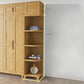 Light Wood Finish Wardrobe Armoire Traditional Wardrobe Cabinet Clearhalo 'Armoires & Wardrobes' 'armoires_wardrobes' 'Bedroom Furniture' 'furn' 'furn_armoires_wardrobes' 'Furniture' 1200x1200_8cf73ca2-8f5f-4d03-8af2-ca34b8b45aa9