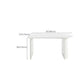White Dinette Table with Pine Wood Base Modern Free Form Dining Table Clearhalo 'Dining Tables & Seating' 'Dining Tables' 'dining_table' 'furn' 'furn_dining_table' 'Furniture' 'Kitchen & Dining Furniture' 1200x1200_8cf796bb-b83b-44a5-96eb-6b5e1bdf82e3