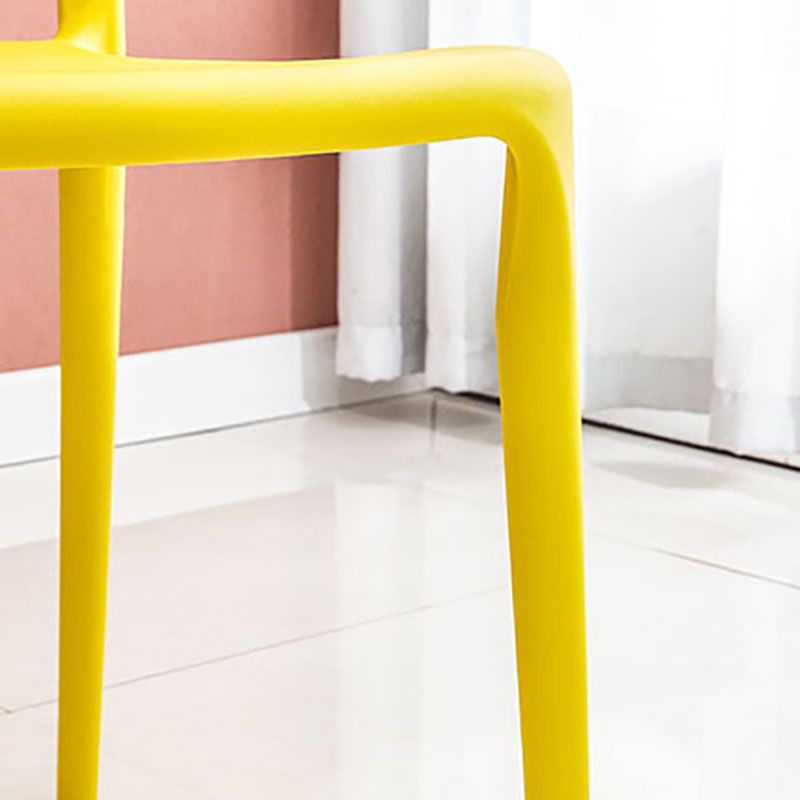 Contemporary Style Stackable Chair Dining Open Back Armless Chairs with Plastic Legs Clearhalo 'Dining Chairs' 'Dining Tables & Seating' 'dining_chair' 'Furniture' 'furniture_dining_chair' 'Kitchen & Dining Furniture' 1200x1200_8cf8871c-2a0e-47e0-b57f-a83ad74da141
