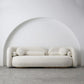 Modern Simple Wool Sofa 2/3-Seater Sloped Arm Sofa with Pillows