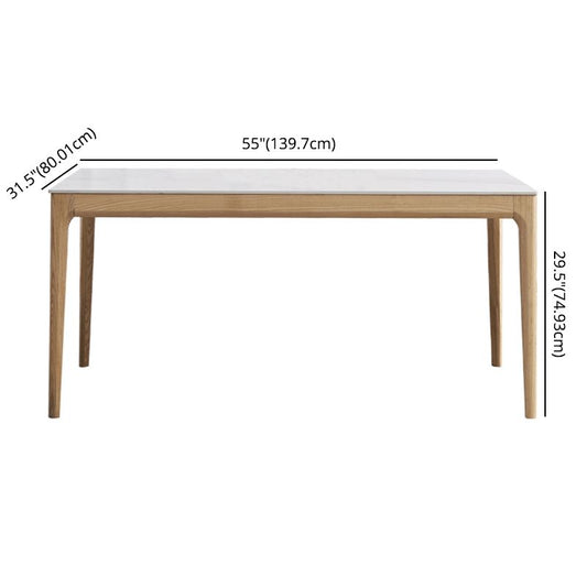 Dining Room Set Minimalist with Solid Wood Table and Upholstered Chairs Clearhalo 'Dining Room Sets' 'Dining Tables & Seating' 'dining_room_set' 'furn' 'furn_dining_room_set' 'Furniture' 'furniture_dining_room_set' 'Kitchen & Dining Furniture' 'kitchen&dining_furn' 'kitchen' 1200x1200_8cfb13fd-d400-4109-9372-240151632618