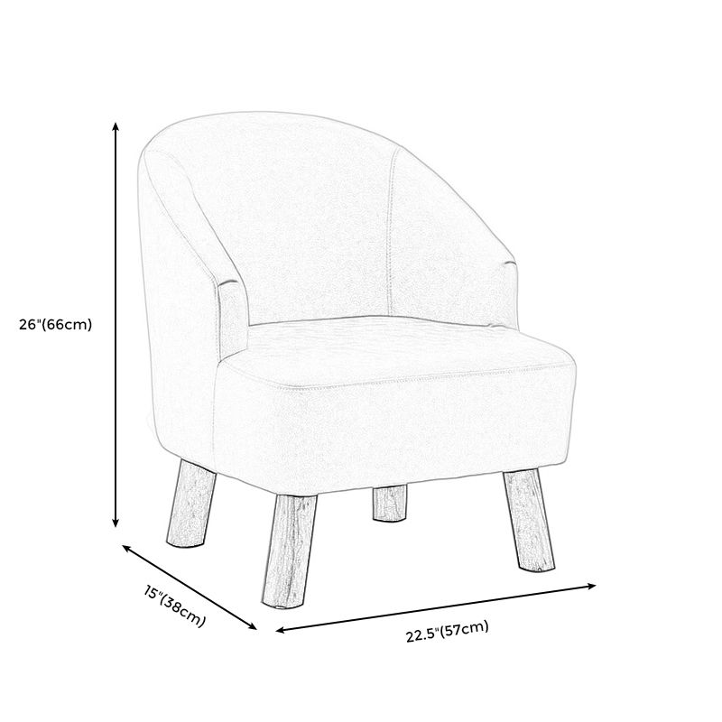 Barrel Chair 22.44" L x 14.96" W x 25.98" H Barrel Accent Chair for Living Room Clearhalo 'Accent Chairs' 'accent_chairs' 'Chairs & Seating' 'furn' 'furn_accent_chairs' 'Furniture' 'Living Room Furniture' 1200x1200_8d039c5b-5ab0-41a7-adaa-ff24081b30cc