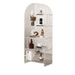 Modern Closed Back Vertical Bookshelf Acrylic Bookcase with Shelves