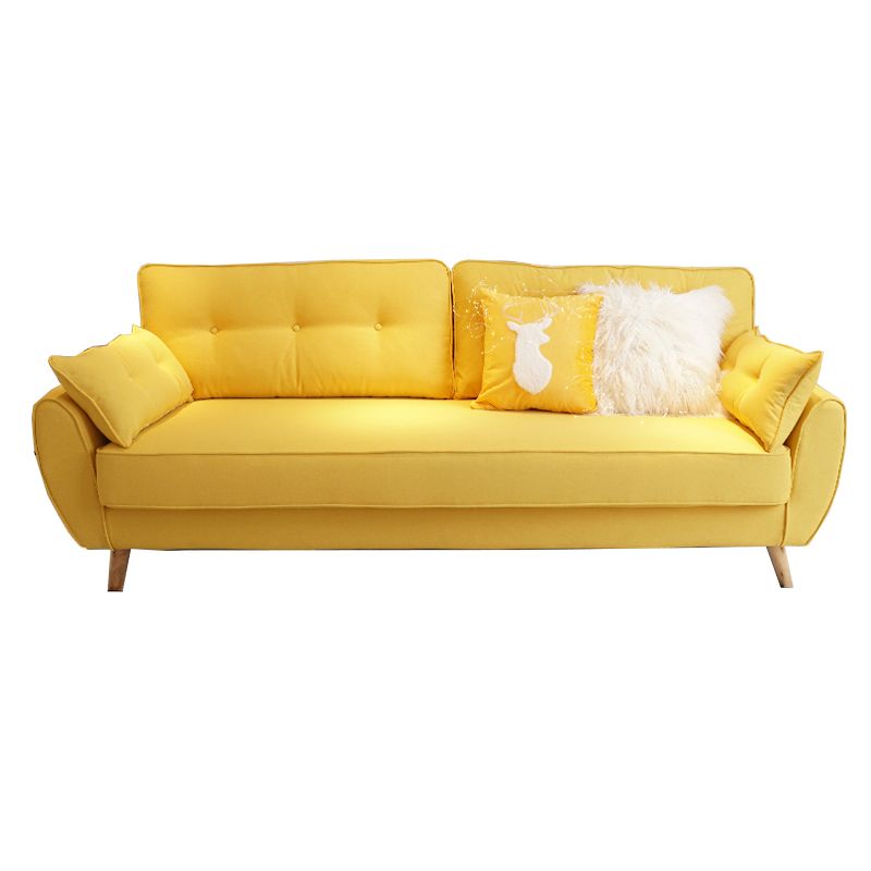 Divano standard contemporaneo set di divano braccio svasato con cuscini