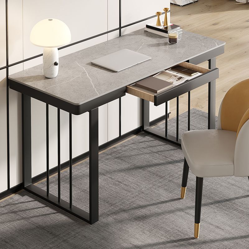Escritorio de escritura contemporánea escritorio de trineo rectangular para dormitorio