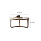 Table basse moderne en ardoise sans ensemble de table basse ronde pénible