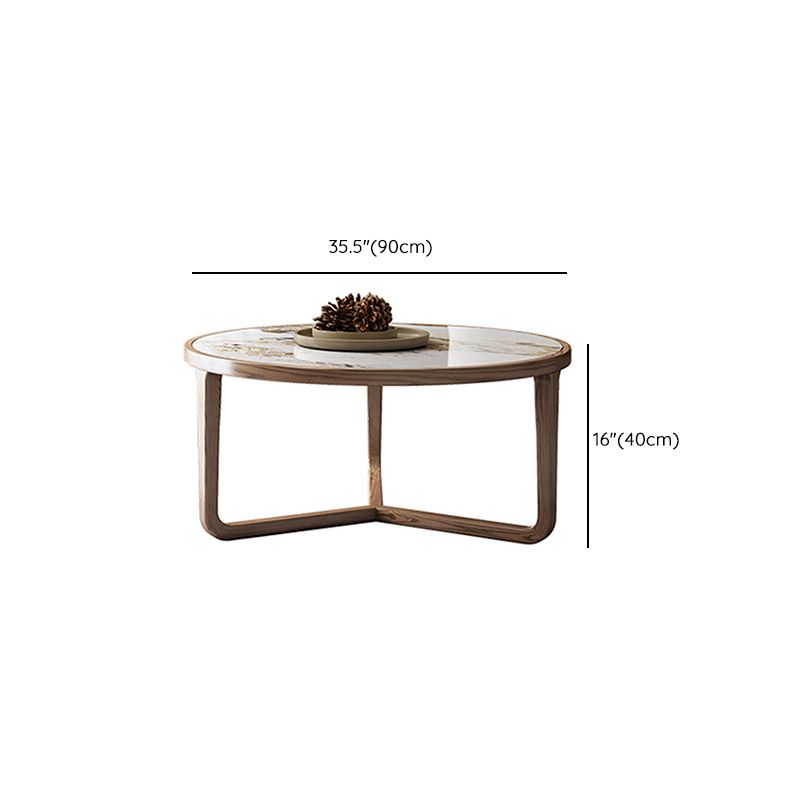 Table basse moderne en ardoise sans ensemble de table basse ronde pénible