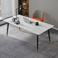 Rectangle Traditional Luxury Table Sintered Stone Table with 4 Black Legs Clearhalo ' dining_table' 'Dining Tables & Seating' 'Dining Tables' 'furn' 'furn_dining_table' 'Furniture' 'furniture_dining_table' 'Kitchen & Dining Furniture' 'kitchen&dining_furn' 'kitchen' 'kitchen_dining_table' 1200x1200_8d0746cf-2595-4c49-a078-cdb755fe828a