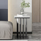 Contemporary Metal C Side Table Slate Top Rectangular Side Table