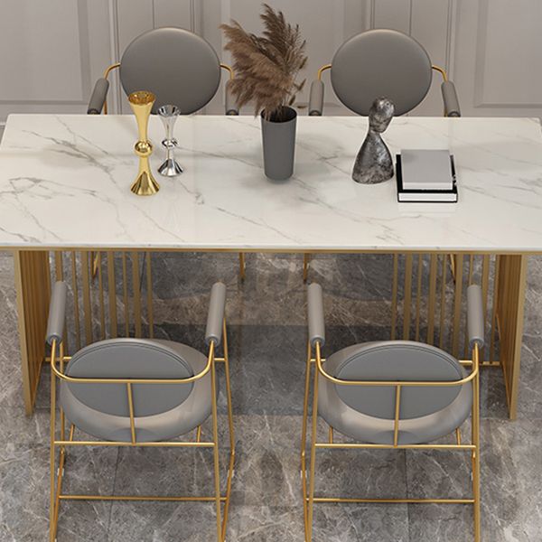 Traditional Luxury Dining Table Sintered Stone Table with Gold Frame for Home Use Clearhalo ' dining_table' 'Dining Tables & Seating' 'Dining Tables' 'furn' 'furn_dining_table' 'Furniture' 'furniture_dining_table' 'Kitchen & Dining Furniture' 'kitchen&dining_furn' 'kitchen' 'kitchen_dining_table' 1200x1200_8d0a107b-5a63-4b32-afe6-480a02fb1c70